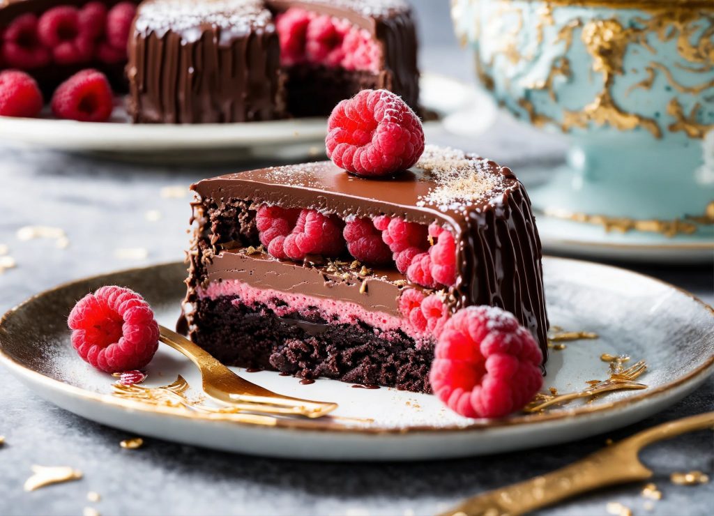 Chocolate-Raspberry-Mousse-Cake