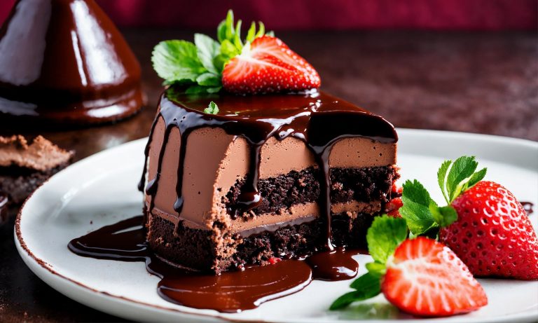 chocolate-mousse-cake-strawberry