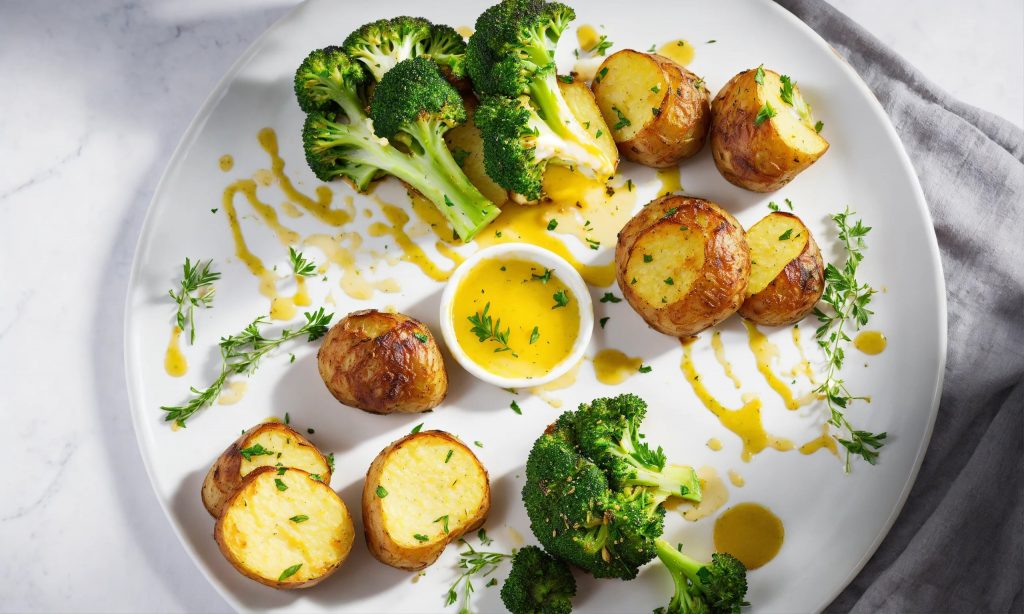 roast-potatoes-and-broccoli