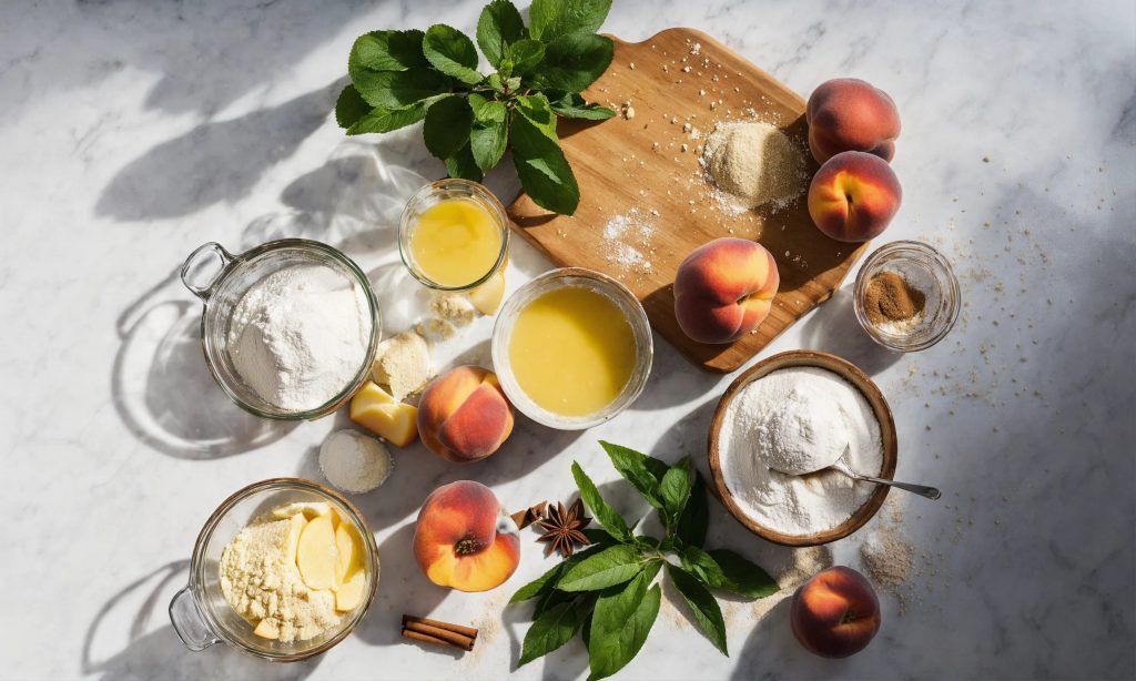 Peach Cobbler with Pie Crust