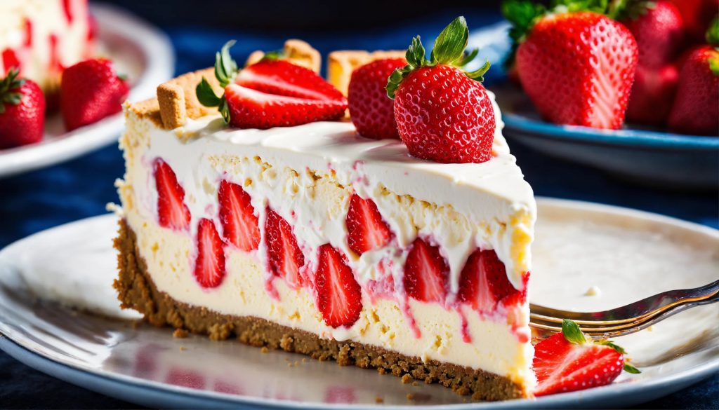 strawberry-swirl-cheesecake